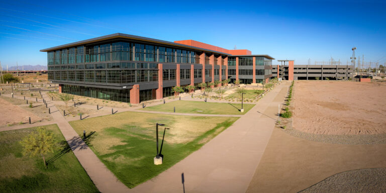 Panoramic view of the Rio Yards building and property