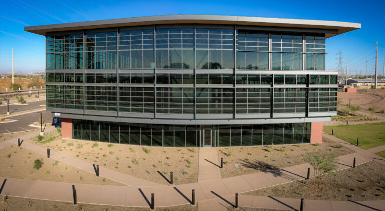 Front buildng view of Rio Yards