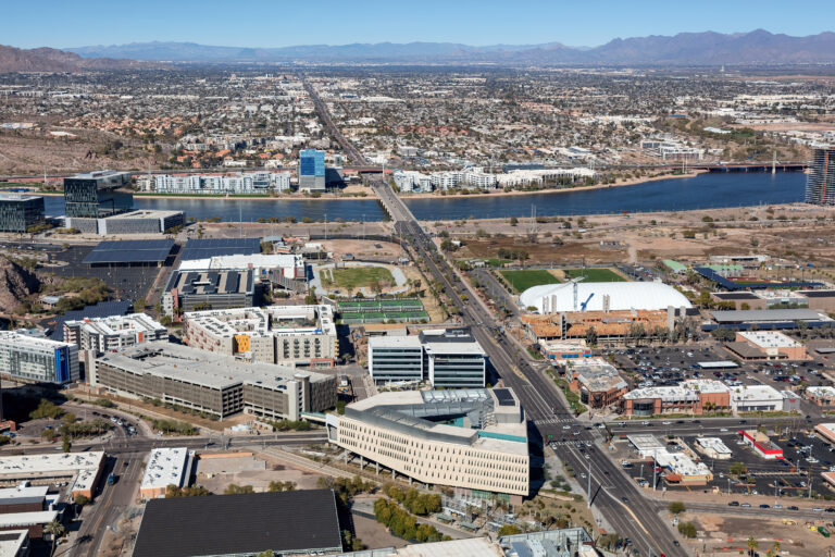 Aerial view of Tempe featuring Novus Place